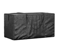 vidaXL Sac de rangement pour sapin de Noël noir 150x75x75 cm PE résistant aux UV