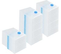 vidaXL Sacs de rangement 50 pcs Transparent et bleu 70 x 50 cm