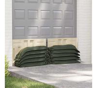 vidaXL Sacs de sable 50 pcs Vert 120 x 27 cm HDPE