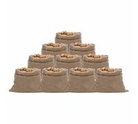 vidaXL Sacs en jute 10 pièces – 100x110 cm – 100% jute 220 g/m²