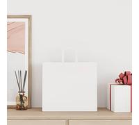 vidaXL Sacs en papier 250 pcs. avec anses Blanc 32x22x28 cm