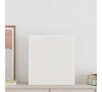 vidaXL Sacs en papier 250 pcs. avec anses blanc 45x17x48 cm