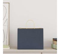 vidaXL Sacs en papier 250 pcs. avec anses bleu 32x22x24 cm