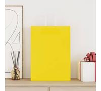vidaXL Sacs en papier 250 pcs. avec anses jaune 32x17x44 cm