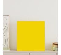 vidaXL Sacs en papier 250 pcs. avec anses Jaune 45x17x48 cm