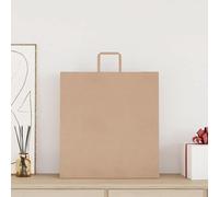 vidaXL Sacs en papier 250 pcs. avec anses Marron 45x17x48 cm
