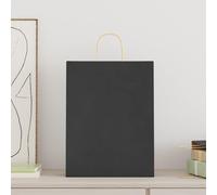 vidaXL Sacs en papier 250 pcs. avec anses Noir 32x12x42 cm