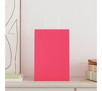vidaXL Sacs en papier 250 pcs. avec anses Rose 21x11x31 cm