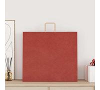 vidaXL Sacs en papier 250 pcs. avec anses rouge 54x15x49 cm