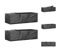 vidaXL Sacs pour sapins de Noël 2 pcs. noir polyéthylène - Housses de protection pour meubles de jardin