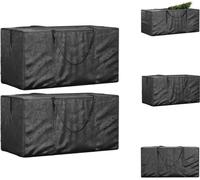 vidaXL Sacs pour sapins de Noël 2 pcs. noir polyéthylène - Housses de protection pour meubles de jardin