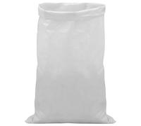 vidaXL Sacs tissés 10 pc Blanc 60 x 110 cm PP
