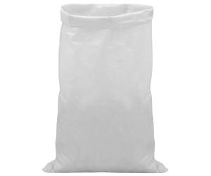 vidaXL Sacs tissés, 100 pièces, blanc, 70 x 110 cm, en polypropylène (PP)
