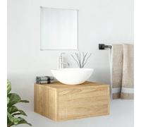 vidaXL Ensemble de Meubles Salle de Bain Armoires 2 pcs, Armoires Murales avec Miroir, Placards de Rangement, Moderne, Chêne Bois d'Ingénierie