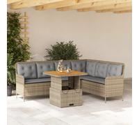 vidaXL Salon de jardin 2 pcs - Beige