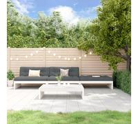 vidaXL Salon de jardin 4 pcs Blanc
