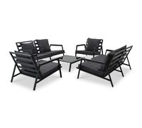 vidaXL Salon de jardin 5 pcs aluminium