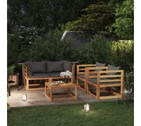 vidaXL Salon de jardin 5 pcs - Bois d'acacia