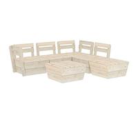 vidaXL Salon de Jardin Palette 6 pcs Bois d épicéa imprégné