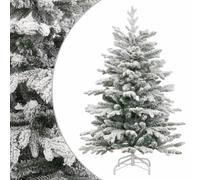 vidaXL Sapin charnières neige floquée 210 cm