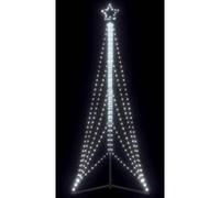 vidaXL Sapin de Noël à LED 525 LED blanc froid 302 cm, lumière de Noël, lumière de Noël LED, lumière de Noël extérieure, 4016417 Blanc G