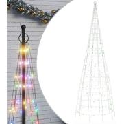 vidaXL Sapin de Noël à LED 550 LED coloré 300 cm, décoration de Noël, lumière LED, lumière de Noël extérieure, éclairage LED pour Sapin de Noël