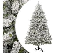 vidaXL Sapin de Noël artificiel à charnières avec neige floquée 180 cm 357793