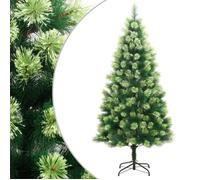 vidaXL Sapin de Noël artificiel à charnières avec support 240 cm