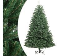 vidaXL Sapin de Noël artificiel à charnières avec support vert 210 cm