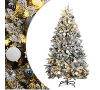 vidaXL Sapin de Noël artificiel articulé 300 LED et boules 180 cm 3210174