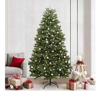 vidaXL Sapin de Noël artificiel Vert 240 cm PVC et métal