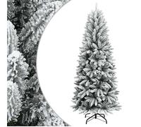 vidaXL Sapin de Noël artificiel 345188 – neige floquée, 120 cm, PVC et PE