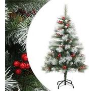 vidaXL Sapin de Noël pommes de pin & baies 150 cm