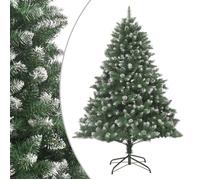 vidaXL Sapin de Noël 345162 articulé artificiel 210 cm PVC avec support