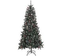 vidaXL Sapin de Noël avec pommes de pin 240 cm - Vert
