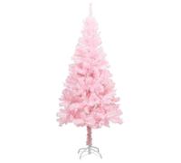 vidaXL Sapin de Noël artificiel avec support Rose 150 cm PVC