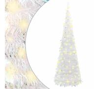 vidaXL Sapin escamotable 150 LED 180 cm