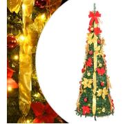 vidaXL Sapin de Noël artificiel escamotable 120 cm – 50 LED Vert