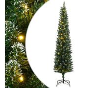 vidaXL Sapin de Noël artificiel mince 300 LED 240 cm 3315762