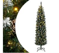 vidaXL Sapin de Noël artificiel mince 300 LED 210 cm 3315781