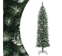 vidaXL Sapin de Noël Artificiel Mince avec Support 120 cm PVC