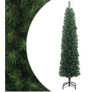 Vidaxl Sapin De Noël Artificiel Mince Avec Support Vert 210 Cm Pvc