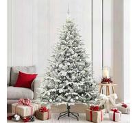 vidaXL Sapin de Noël artificiel pré-éclairé avec set de boules Vert