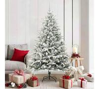 vidaXL Sapin de Noël artificiel pré-éclairé avec set de boules Vert