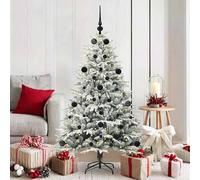 vidaXL Sapin de Noël artificiel pré-éclairé avec set de boules Vert