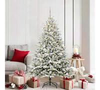 vidaXL Sapin de Noël artificiel pré-éclairé avec set de boules Vert