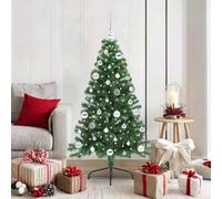 vidaXL Sapin de Noël artificiel pré-éclairé Vert 150 cm PVC