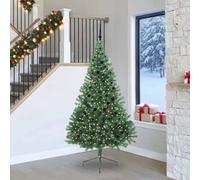 vidaXL Sapin de Noël artificiel pré-éclairé Vert 240 cm PVC