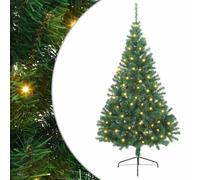 vidaXL Sapin de Noël artificiel pré-éclairé Vert 240 cm PVC