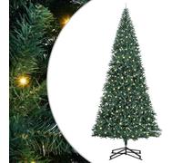 vidaXL Sapin de Noël Artificiel pré-éclairé Vert 500 cm PVC